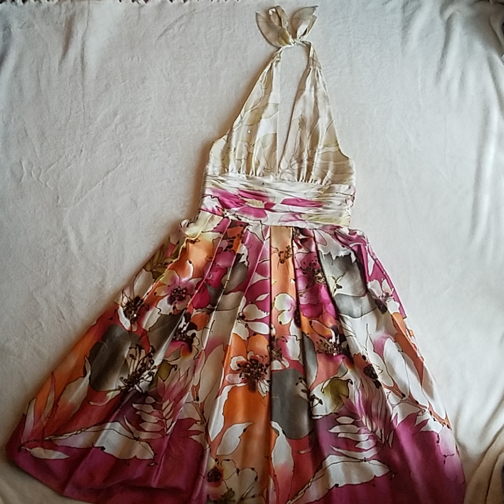 Halter wedding guest dress